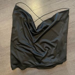 Tiger Mist cross back cowl neck top (SOLD OUT ONLINE)